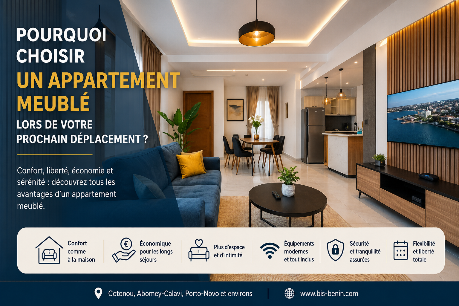 Pourquoi choisir un appartement meublé lors de votre prochain déplacement ?