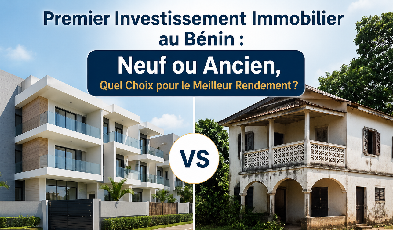 Premier Investissement Immobilier au Bénin : Neuf ou Ancien, Quel Choix pour le Meilleur Rendement ?